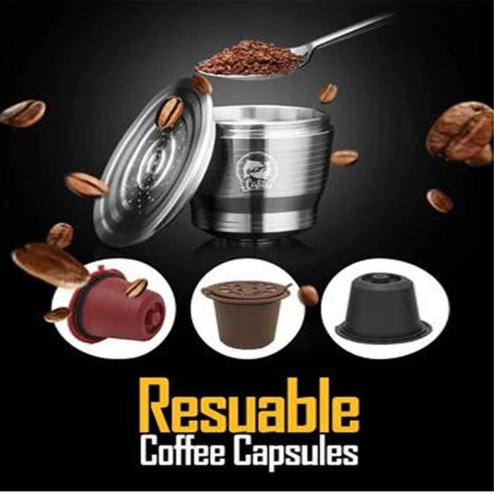 Capsule réutilisable de filtre d'acier inoxydable de capsule de café favorable à l'environnement WYE90916007_pld