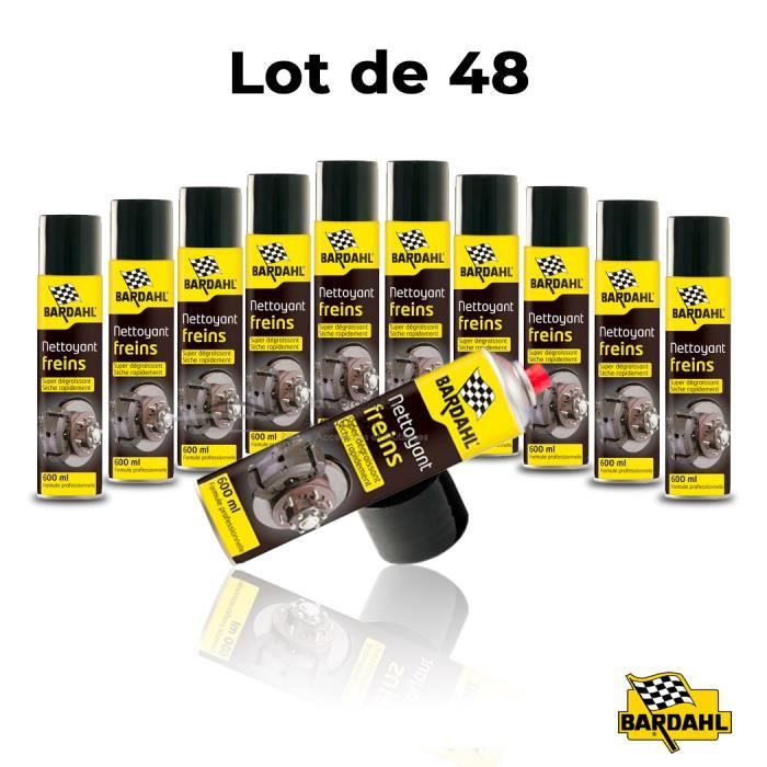 BARDAHL LOT 48 BOMBES Dégraissant Nettoyant Freins Ultra Puissant 600mL