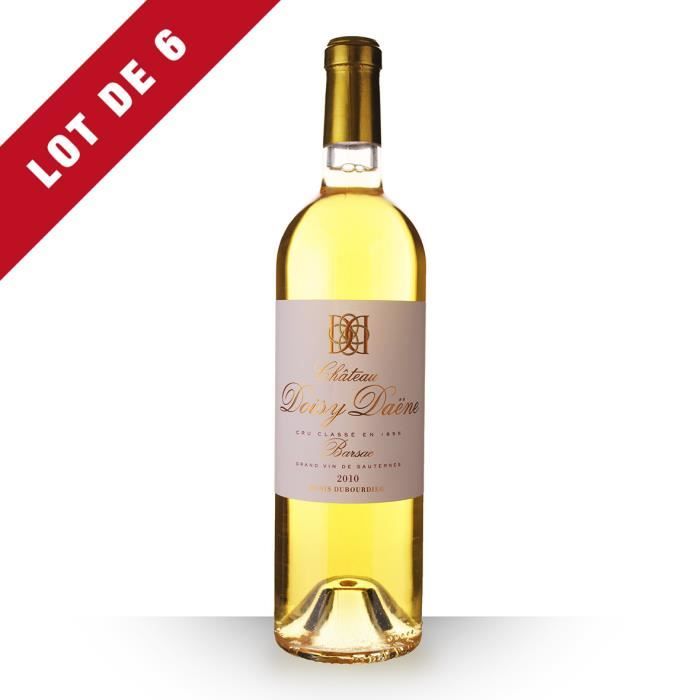 6X Château Doisy-Daëne 2010 Blanc 75cl AOC Sauternes - Vin Blanc