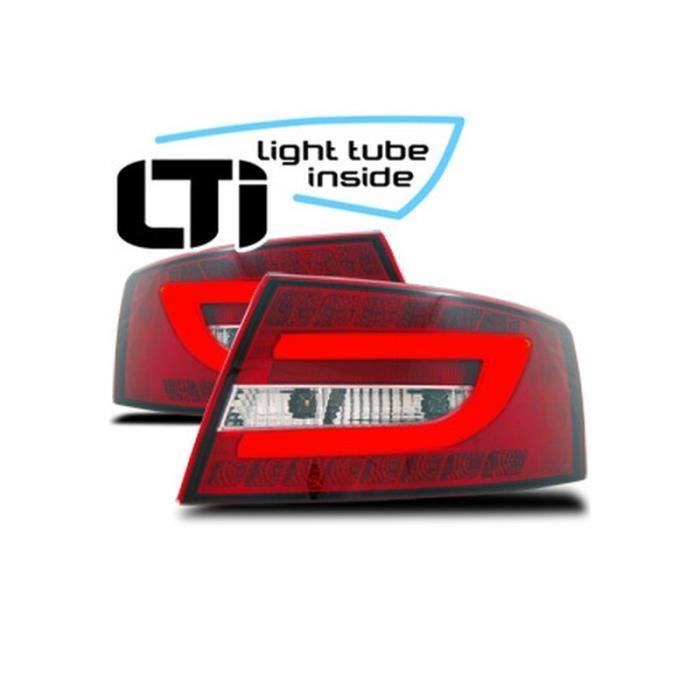 Paire de Feux arrieres Audi A6 Berline 4F-C6de 2004 a 2008 LED LTI Rouge . AU110088