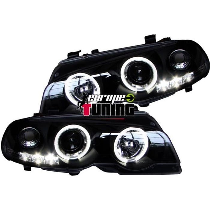 PHARES ANGEL EYES NOIRS BMW E46 coupÃ© / cabrio…