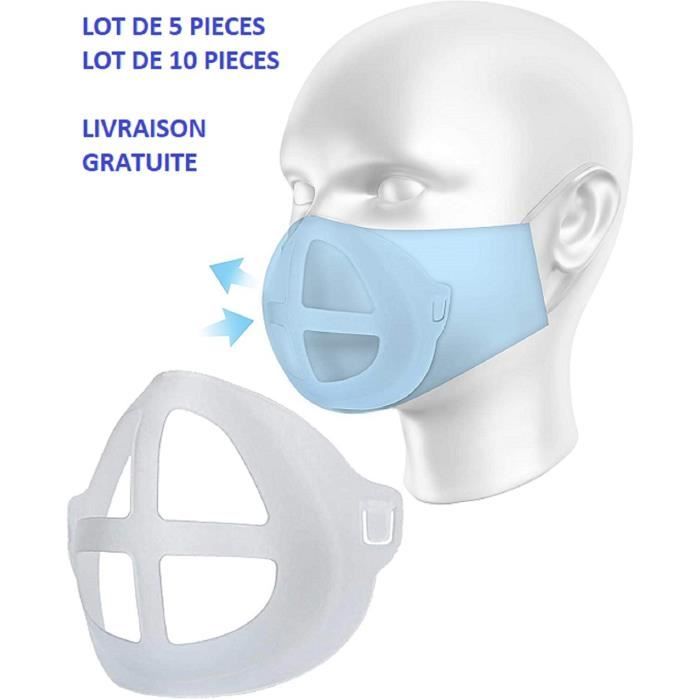 Support Masque AÉRATEUR aide à la respiration lot de 5 pièces .