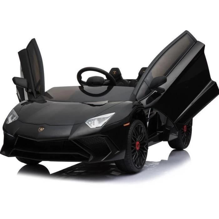 Lamborghini Aventador SV 12V Ride on Kids voiture électrique avec télécommande - Noir