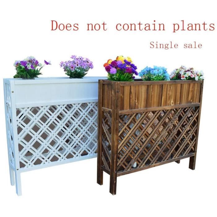 Étagères pour pots de fleurs Support De Pot De Fleur De Balcon Extérieur De Cadre De Fleur De Grille De Cadre en Bois So 256157