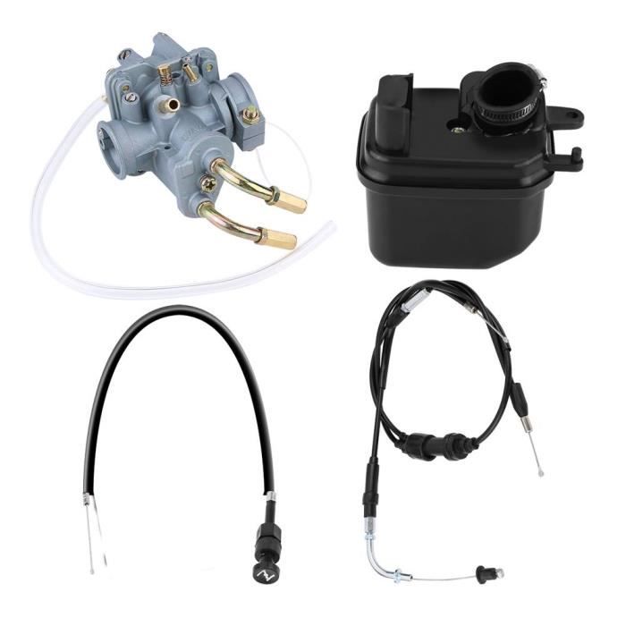 Carburateur Carb + Filtre à air + Câble d'accélérateur + Câble de starter pour Yamaha Y ZINGER PW 50 PW50-HEN