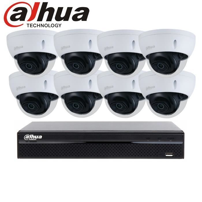 kit dahua 8 Caméras IP PoE 2mégapixels vidéosurveillance