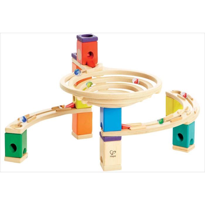 Circuit billes bois Quadrilla Manège Hape