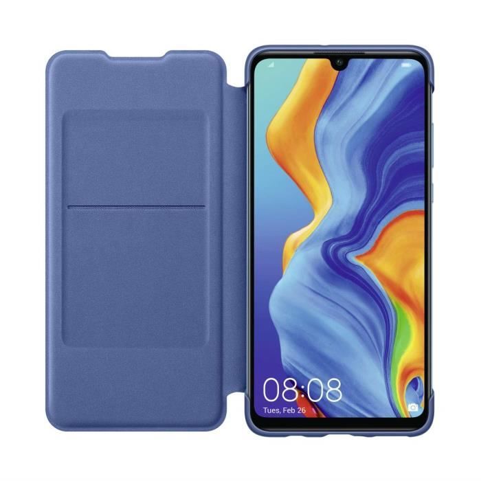 HUAWEI P30 Lite Etui Portefeuille Bleu