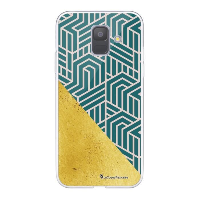 Coque Samsung Galaxy A6 2018 360 intégrale transparente Vintage or Ecriture Tendance Design La Coque Francaise