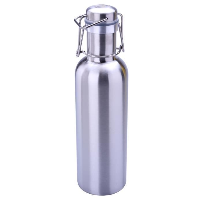 Bidon isotherme - Contenance 800 ml - acier inoxydable