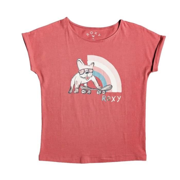 T-shirt rose fille Roxy Boyfriend Tee