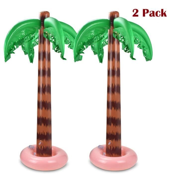 NATTE DE PLAGE - TAPIS DE PLAGE Cocotier de plage gonflable (paquet de 2 pièces)