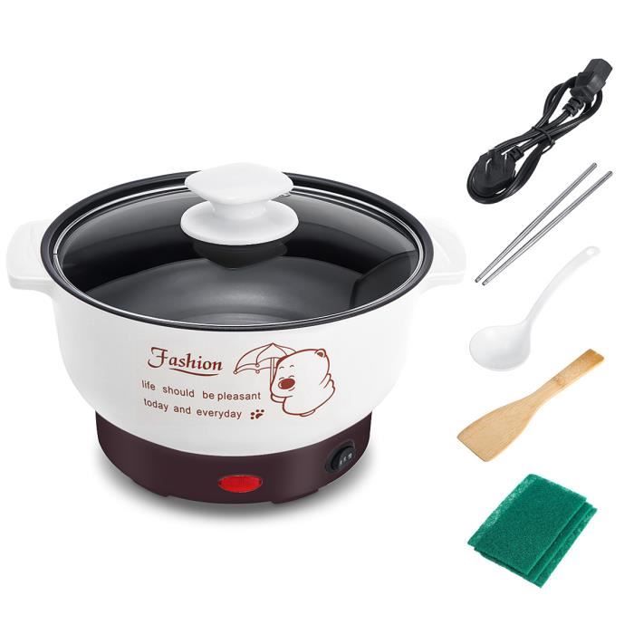 220V Multi Mini Cuiseur à Riz Poêle Antiadhésif Marmite Electrique Blanc 20