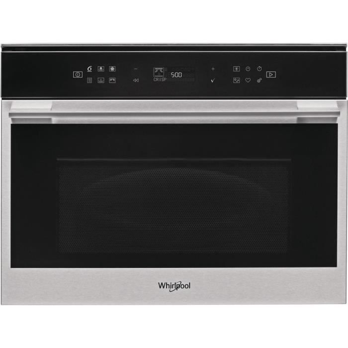 whirlpool - micro-ondes gril encastrable 40l 900w inox - w7mw461