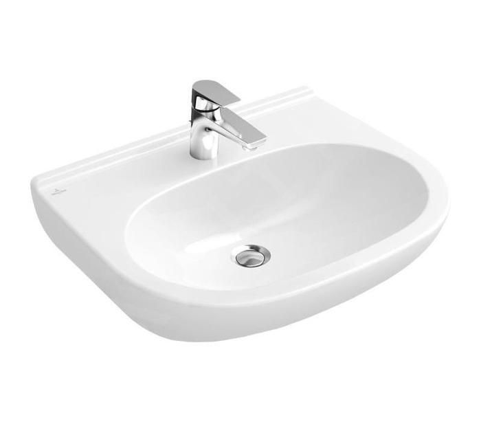 Villeroy & Boch O.novo Lavabo 600x490 mm sans trop plein trou pour robinetterie CeramicPlus alpin 516061R1