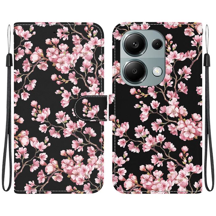 Coque Rabat Intelligent Pour Xiaomi Redmi Note 10 4G - Cuir PU, Affichage Heure, Support