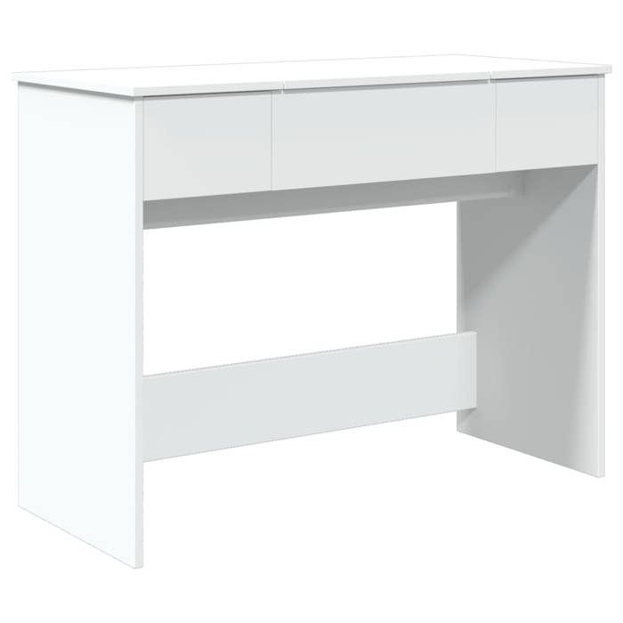 Coiffeuse/Table de maquillage - avec miroir - blanc 100x45x76 cm SS200952