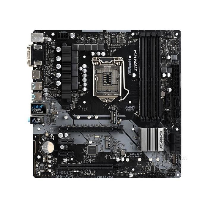 Carte mère ASRock Z390M Pro4 Intel Z390 LGA 1151 4xDDR4 128GB Micro ATX - Asrock