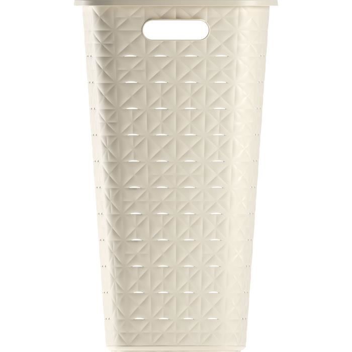 Coffre à Linge - Softex - 56 L - Blanc Cassé - Curver