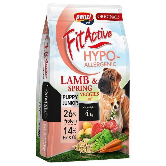 FitActive Originals - Chiot/Junior - Nourriture hypoallergénique pour chiots de taille moyenne à grande - 4kg