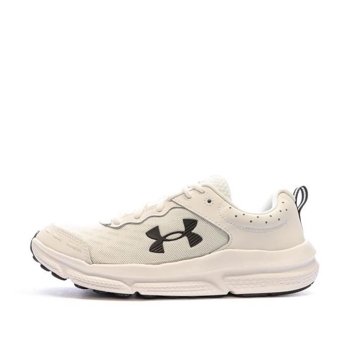 Chaussures de running - UNDER ARMOUR - Charged Assert - Beige - Drop 10 mm - Tige textile