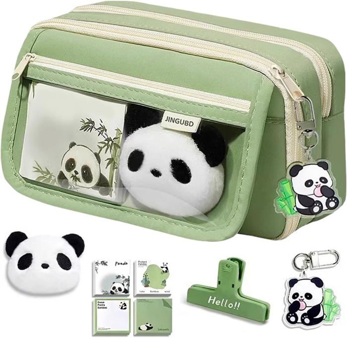 Trousse Bus Petit Animal, Sac à Crayons Pour Voiture En Toile De Grande Capacité,Trousse D'autobus Scolaire, Pour Enfants-Jaune - Bagagerie - Maroquinerie