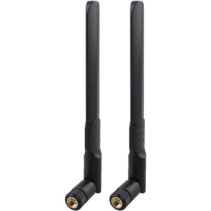 Antenne Wifi Pc Antenne WiFi à Gain élevé, 12 DBi 2,4 GHz 5 GHz WiFi Booster Antenne Directionnelle Pour Routeur WiFi Sans Fil Périphériques Réseau PC Caméras De Sécurité Extension Internet Extérieure