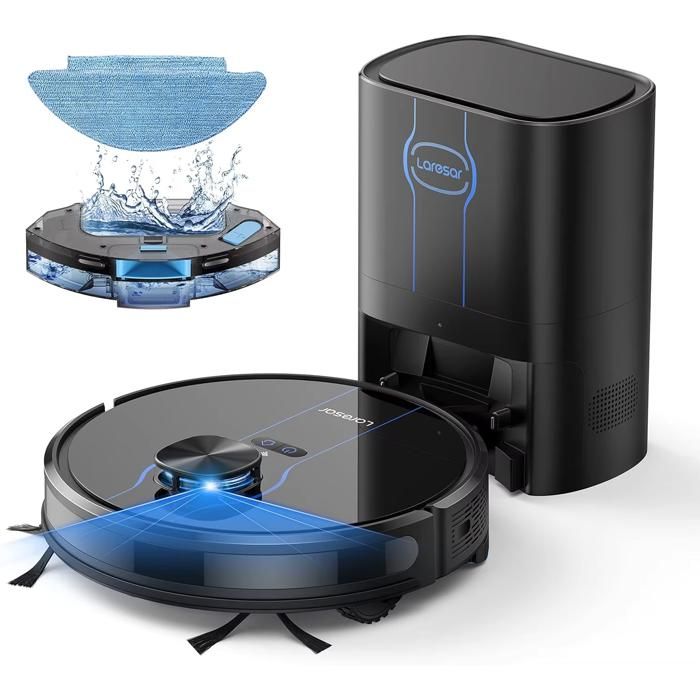Laresar L6 Nex Sweep Robot with 3500Pa Suction Self-Charging Cleaner High Performance LiDAR Navigation Robot Vacuum for Home - Laresar l6