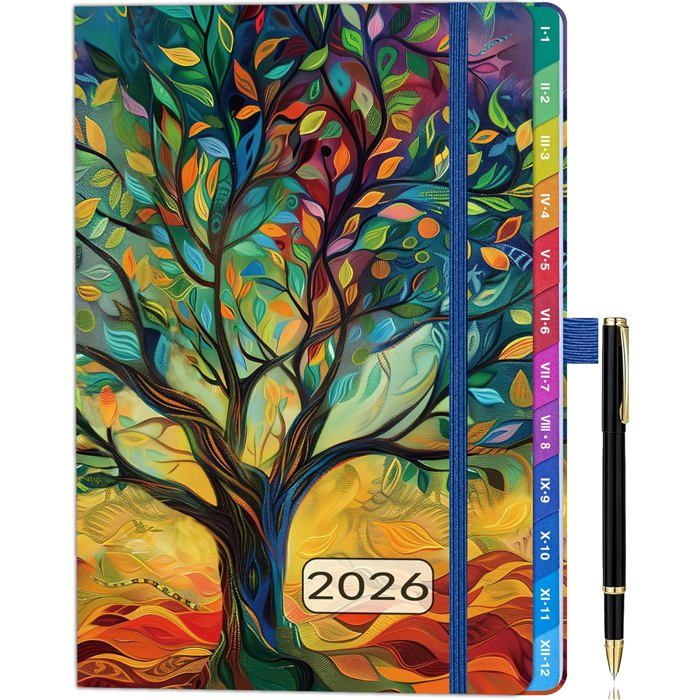 Agenda De Poche 2026 NOTIQUE - Format A5 (13x21 Cm), Fermeture Magnétique, 144 Pages Papier Crème, Design Renard - 2