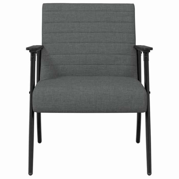 TOP 2026 Chaise Relax - 1 place Fauteuil - Gris foncé 59x75x78 cm tissu FF5089