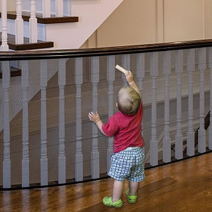 Filet de sécurité pour rampe descalier - MHY® - 79x300 cm - Maille résistante aux intempéries - Installation facile