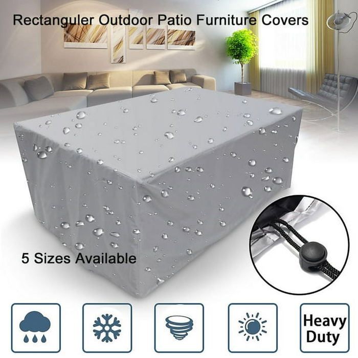 Housse de protection imperméable pour mobilier de jardin housse résistante aux UV pour ensemble table et chaises housse robuste