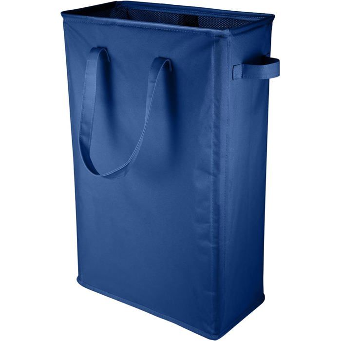 45L Panier À Linge Mince Corbeilles À Linge Et Étroit Portatif À Longues Poignées Pliage Sac À Linge Rectangulaire Tissu Imp[BI89]