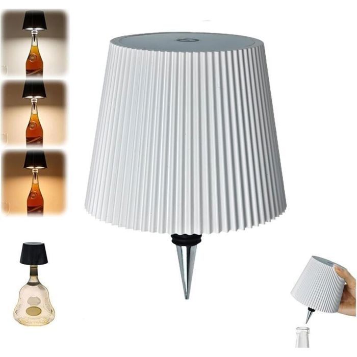Lampe de table tactile sans fil - Rechargeable 1200mAh Design moderne - Bar restaurant