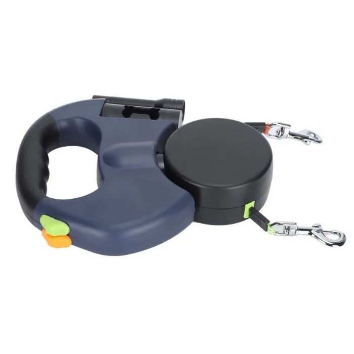 Laisse Rétractable pour Chien – Double Laisse 3m Nylon Réfléchissant Rotation 360° Laisse Rétractable pour Chien – Double Laisse 3m Nylon Réfléchissant Rotation 360°