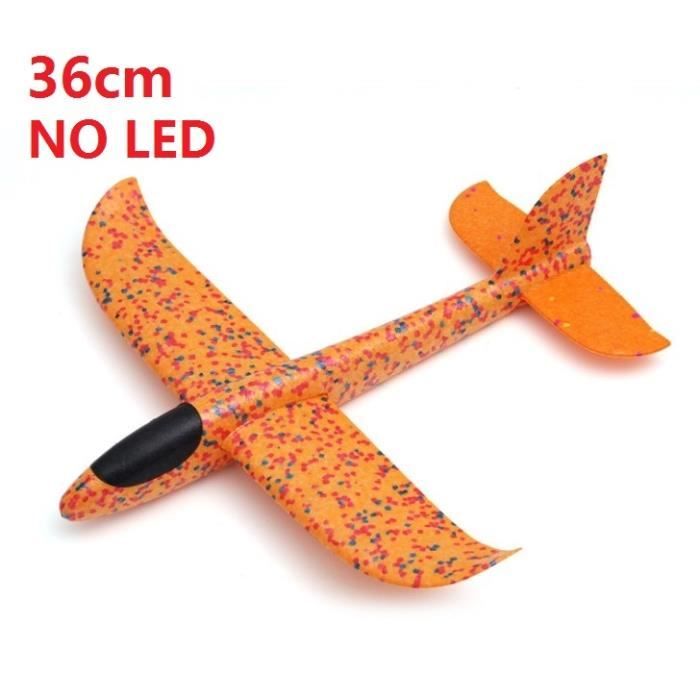 Lot De 2 Avions En Mousse à Lancer – Double Mode De Vol – Planeurs Orange Et Bleu – Jeu Extérieur Anniversaire – Cadeau Plein Air