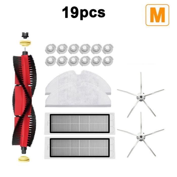 19pcs Accessoires pour aspirateur XiaoMi Roborock S50 S51 S55 S60 S6