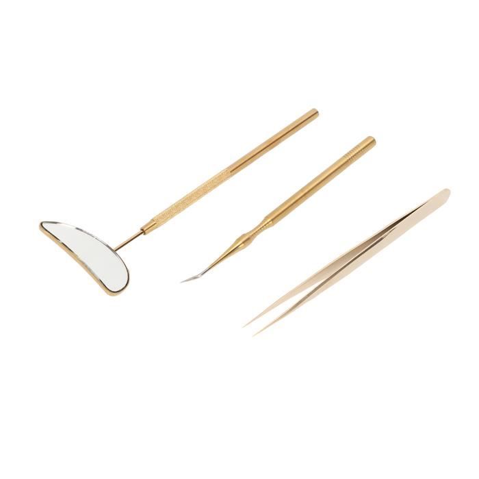 Ensemble De 3 Pinces à épiler Avec Embouts Caoutchouc - Multi-usage, Bricolage Ou Soins