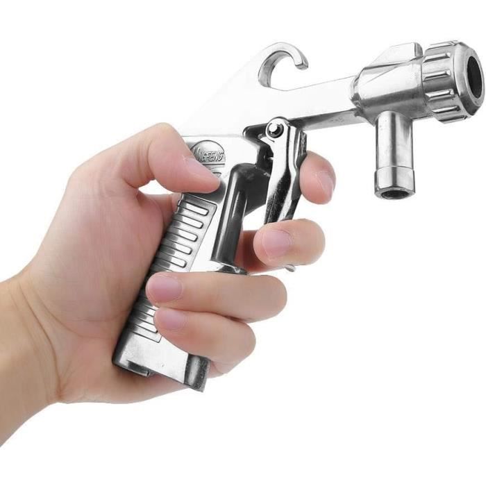 Pistolet De Sablage à Air Comprimé Avec Buse Carbure De Bore 8mm - Outil Pro Anti-Rouille, Nettoyage Métal, Gravure Verre, Alliage Aluminium