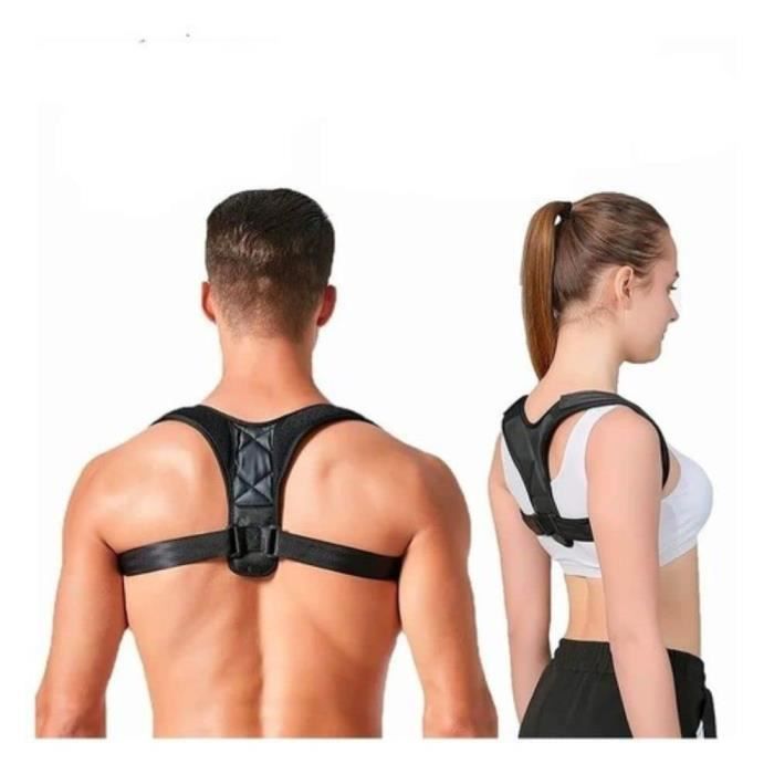 Correcteur De Posture Dos Redresse Dos Pour Homme Ou Femme Ceinture Dorsale Reglable Pour Maintien Dos Droit Et Soutien Col x40 Cdiscount Sport
