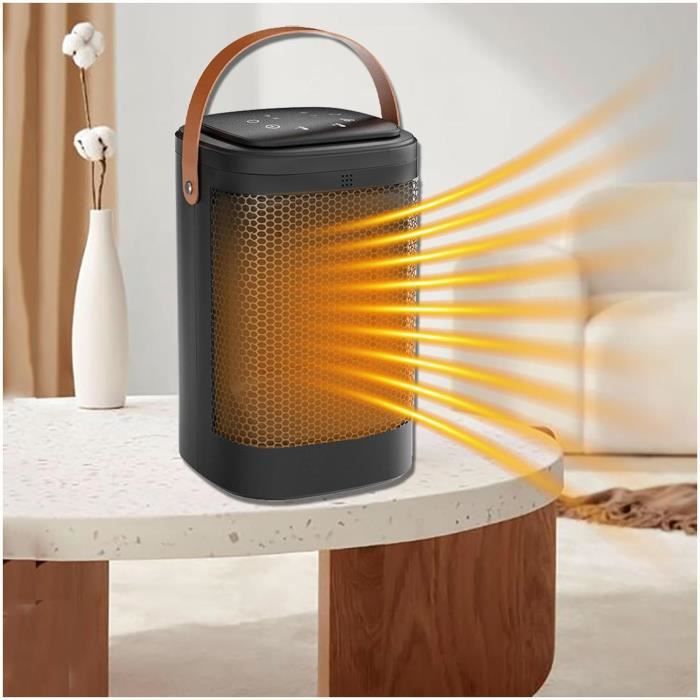 Radiateur Mural électrique Hlennotor - 500W, Thermostat Numérique, Minuterie - Pour Pièce Jusqu’à 10m²