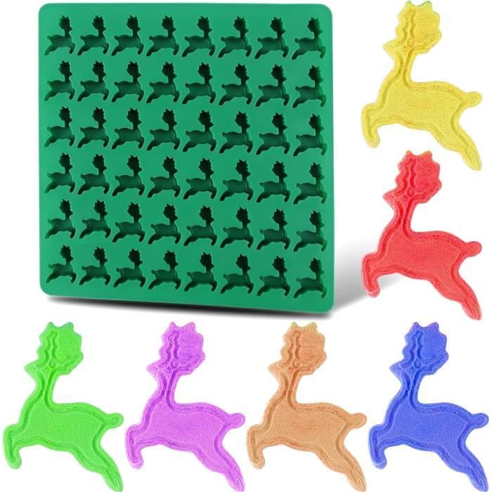 Lot De 2 Moules à Chocolat De Noël En Silicone - 25 Cavités Motifs Bonhomme De Neige Et Sapin - Antiadhésif Et Résistant (-60°C à 240°C)