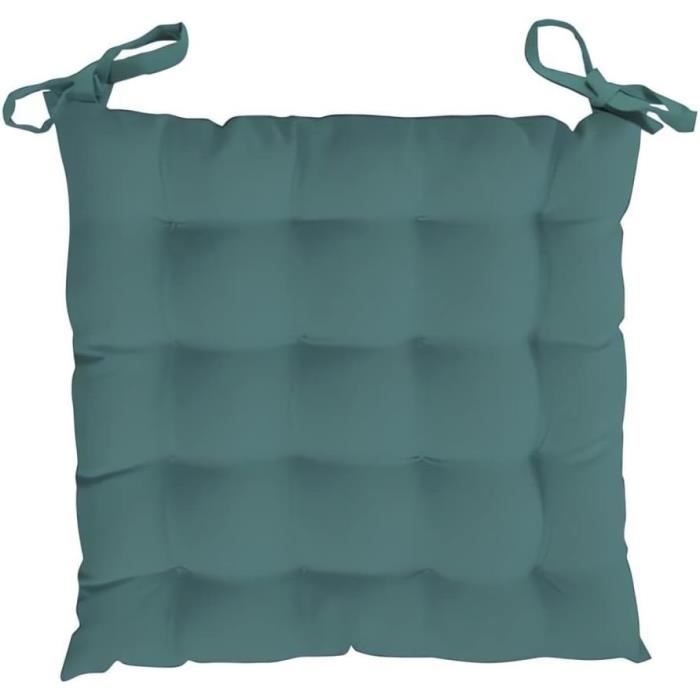 Galette De Chaise Capitonnée Alix - Coussin Siège Rembourré 5 Cm En Polyester Rouge - Confort Et Style Pour Toutes Vos Chaises - 11