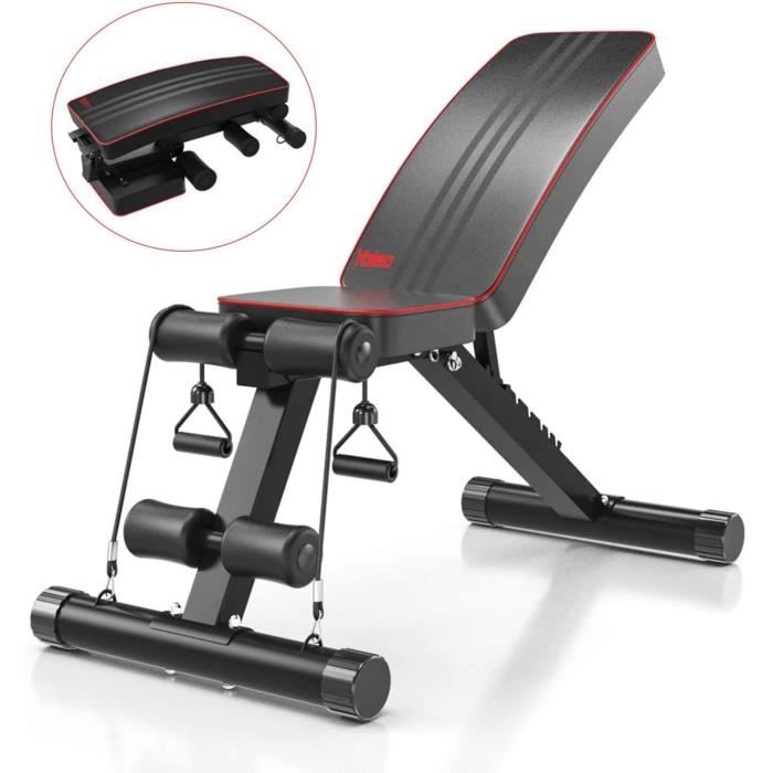 YOLEO Banc de Musculation Pliable Abdominaux et Dorsaux, Banc d'entraînement - Allemagne Stock