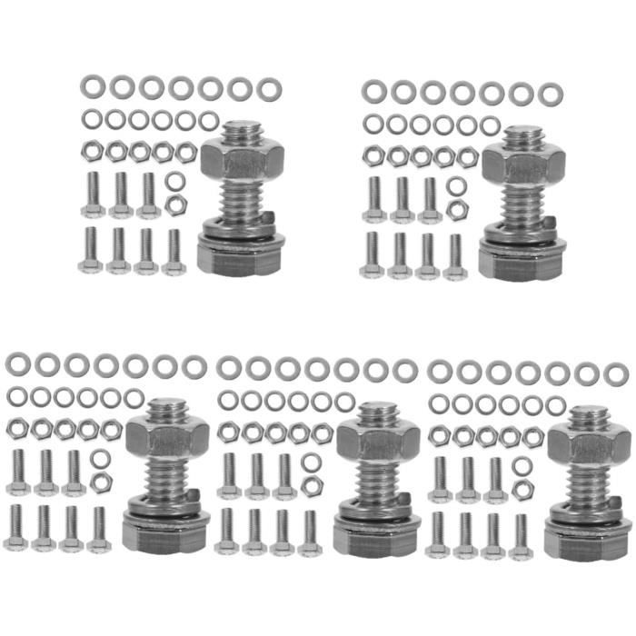 Lot De 47 Boulons Hexagonaux 8x45 Et écrous – Stock Ancien Quincaillerie – Neuf