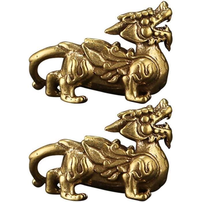 Lot De 6 Pièces De Monnaie Chinoises Feng Shui En Laiton – Pendentifs Vintage Pour Bricolage Et Décoration