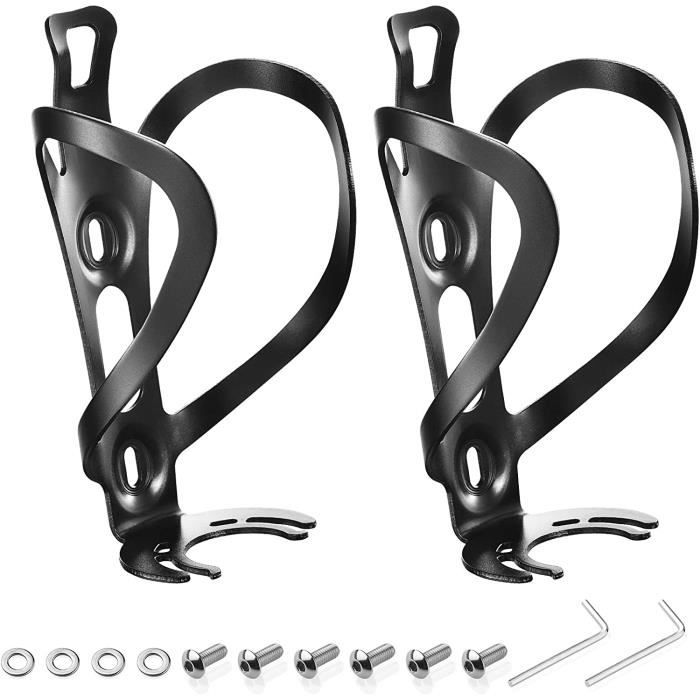 Porte-Bidon Vélo 360° Rotatif – Universel Guidon/Cadre – Compatible Bouteilles 55-78 Mm – Pour VTT, Route, Ville, Poussette