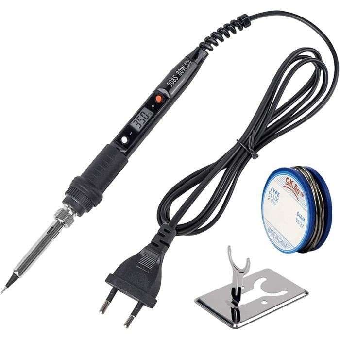 Station De Soudage 80W Denotip – Température Réglable 200-450°C, Multimètre, EU Plug