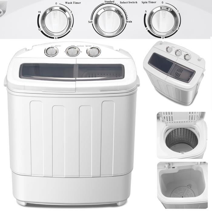 Mini lave-linge électrique domestique, petites machines à laver  domestiques, brosse à chaussures semi-automatique, blanchisserie à usage  touristique