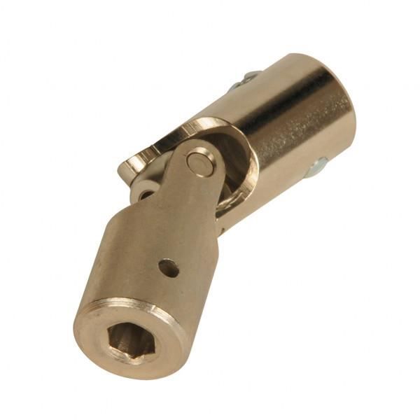 Genouillère Cardan Acier Chromé 16mm Ext / 12mm Int - Neuf, Pour Transmission Mécanique